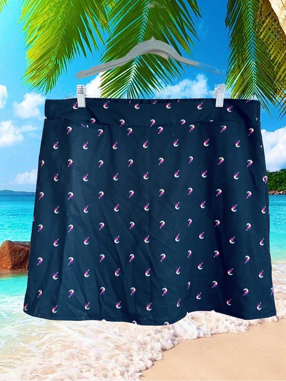 Toucan Black skort XL with Toucan Motif
